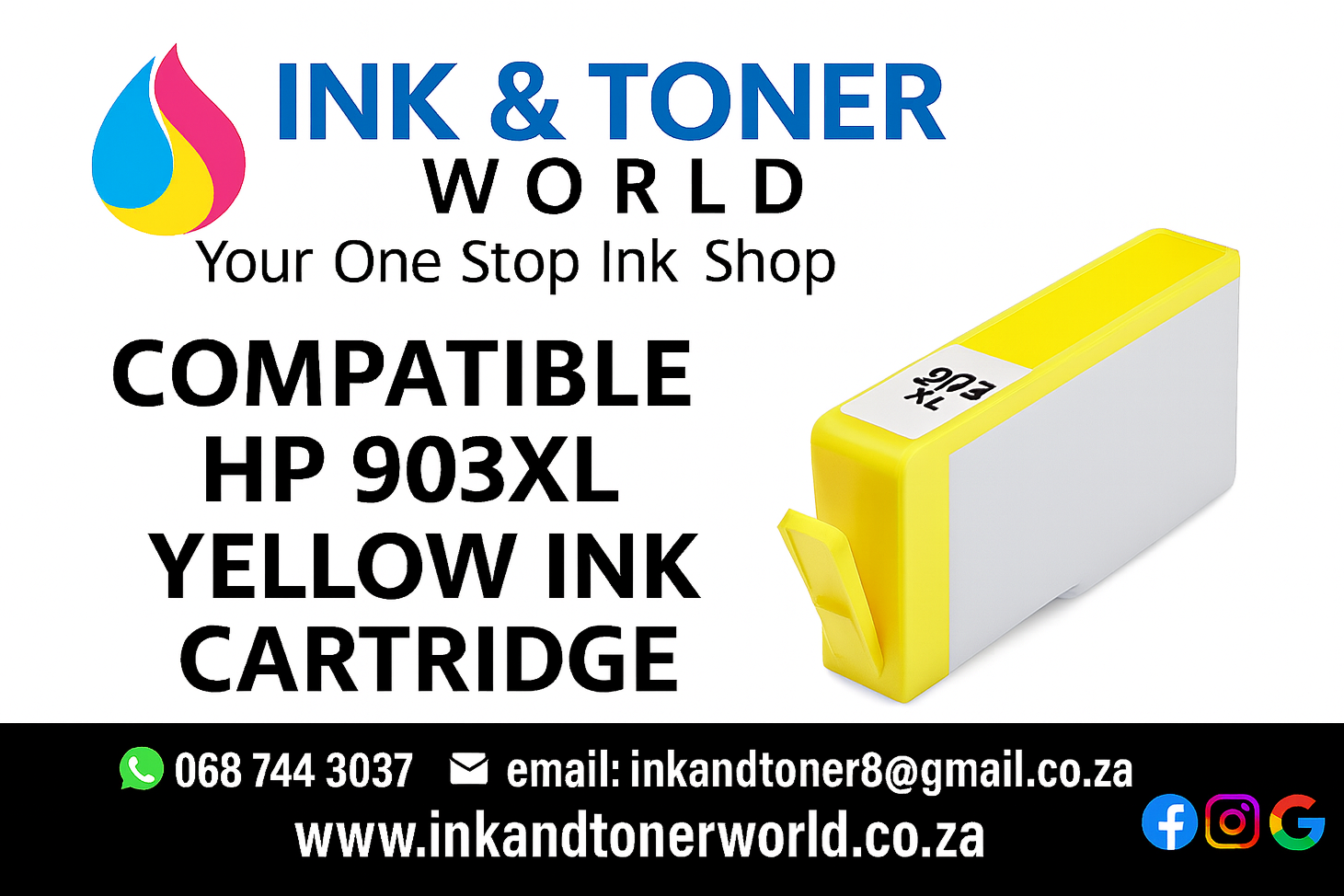 Compatible HP 903XL Yellow Ink Cartridge