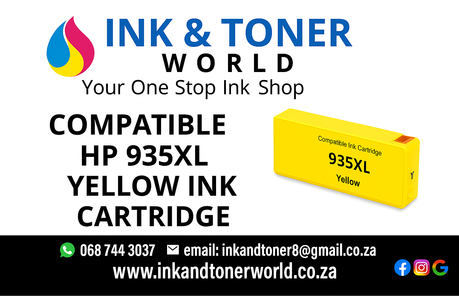Compatible HP 935XL Yellow  Ink (C2P22AE)