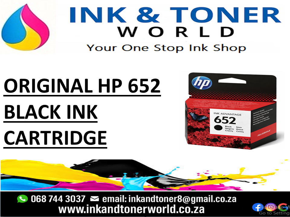 HP 652 Black Original Ink Cartridge
