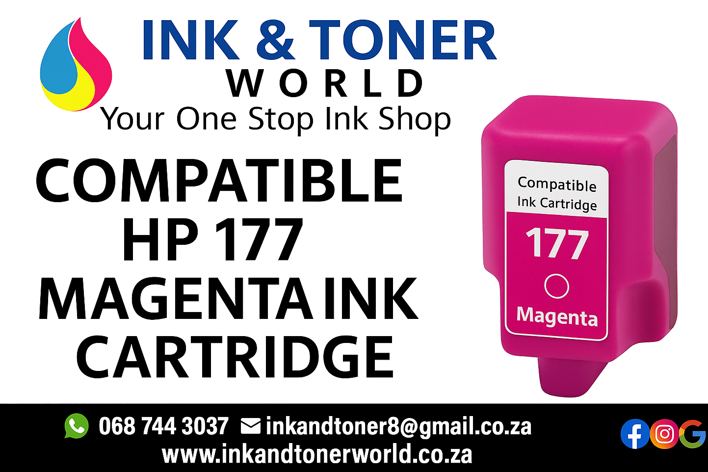 Compatible HP 177 Magenta cartridge