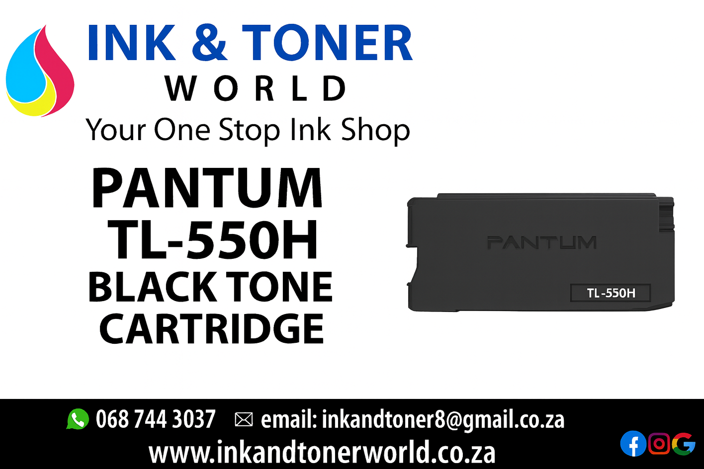 PANTUM TL550H BLACK TONER CARTRIDGE