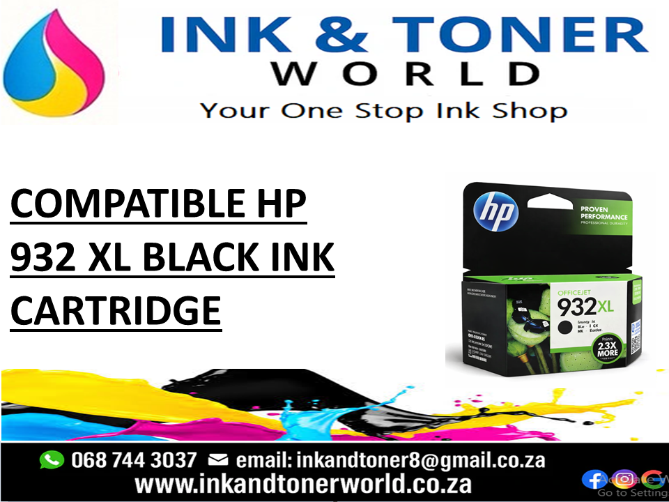 HP 932XL Black Ink Cartridge CN053AA