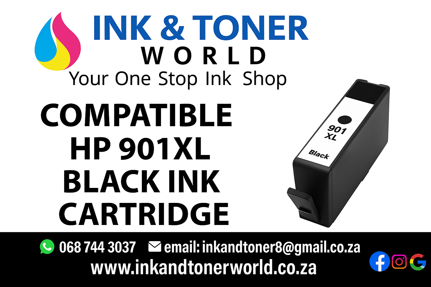 Compatible HP 901XL Black  Ink Cartridge