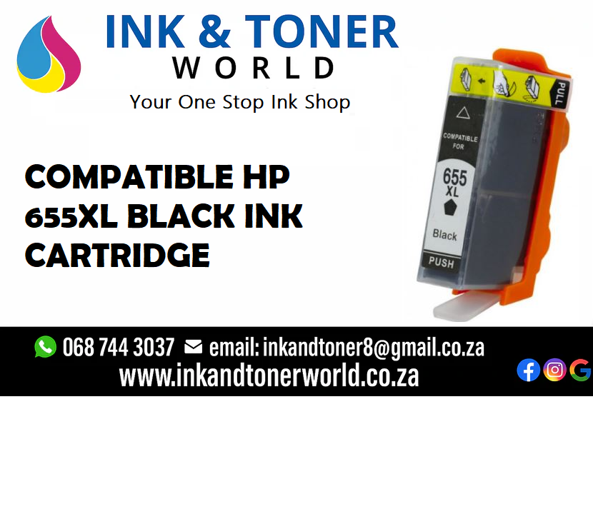 Compatible Black HP 655XL Ink Cartridge
