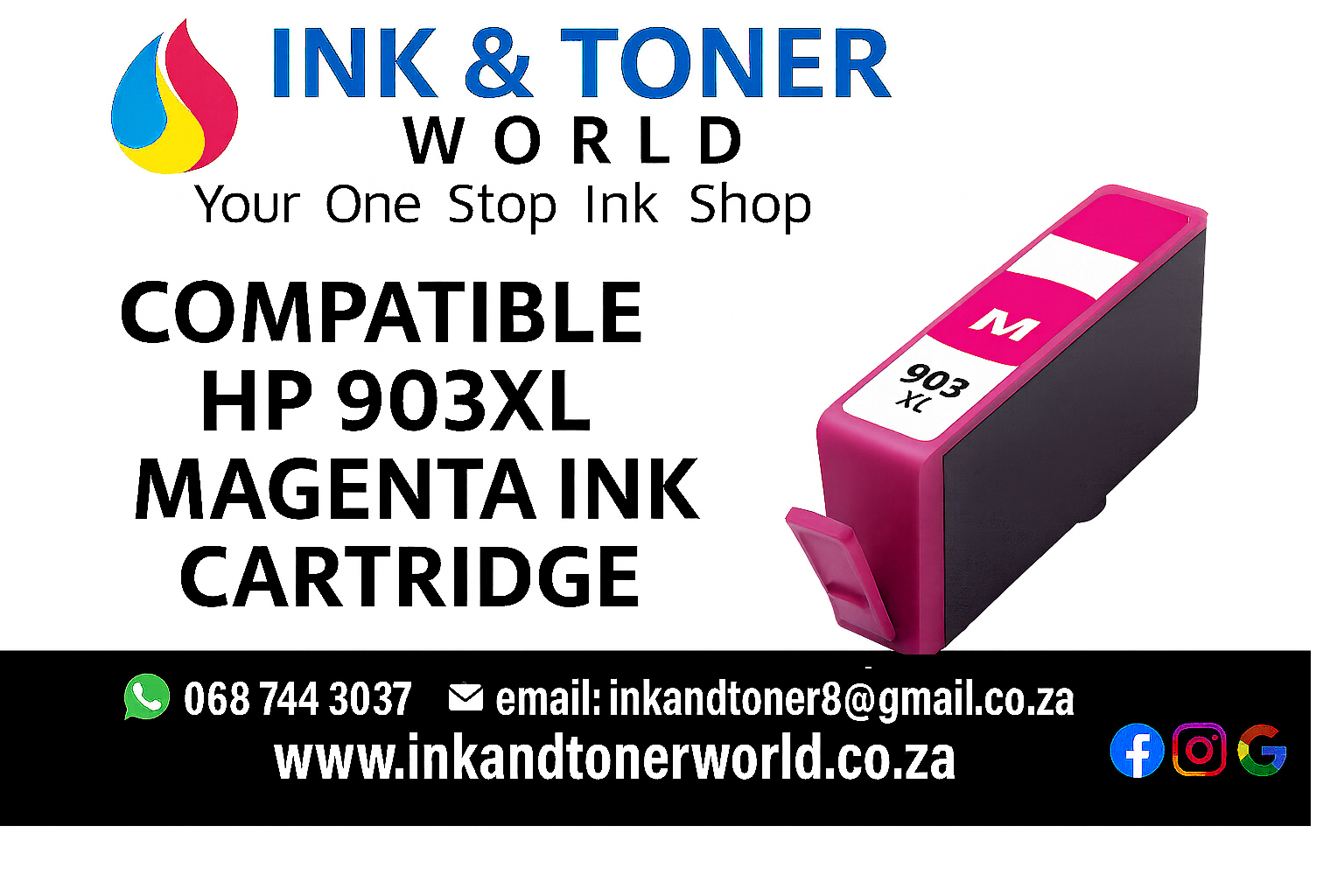 Compatible HP 903XL (T6M07AE) Magenta Ink Cartridge