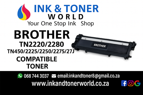 Brother TN2220/2280, TN450/2225/2250/2275/27J Compatible Toner