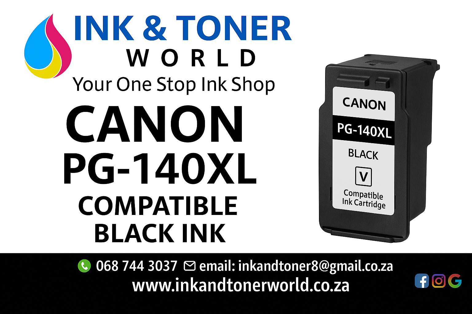 Compatible Canon PG-140XL cartridge