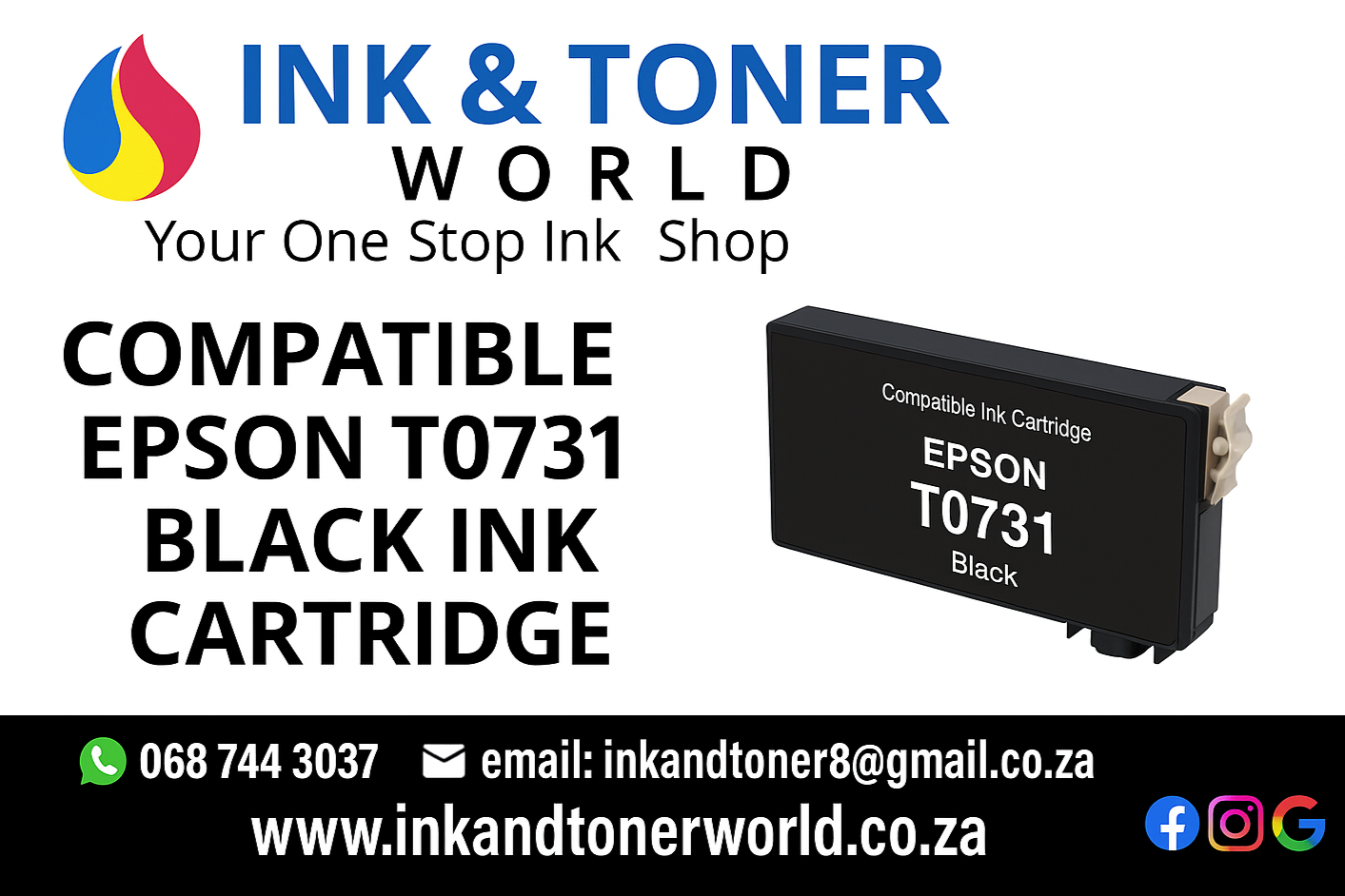 Compatible Epson T0731 ink cartridge