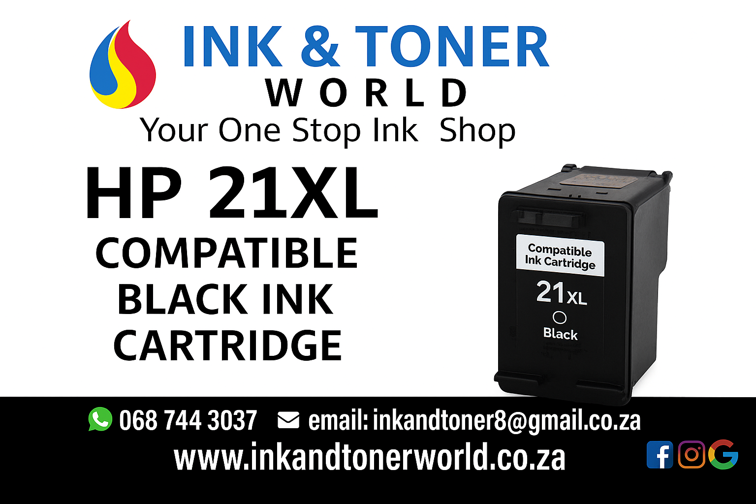 Compatible HP 21XL (C9351CE) Black Ink Cartridge