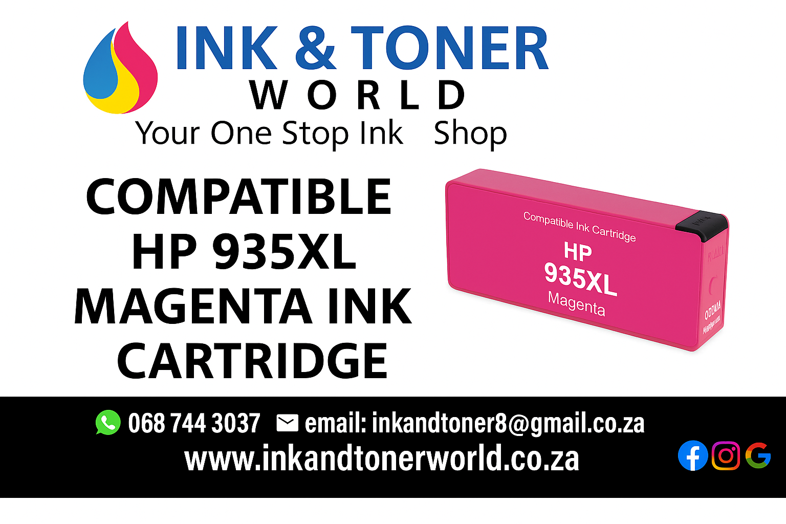 Compatible HP 935XL Magenta  Ink (C2P21AE)