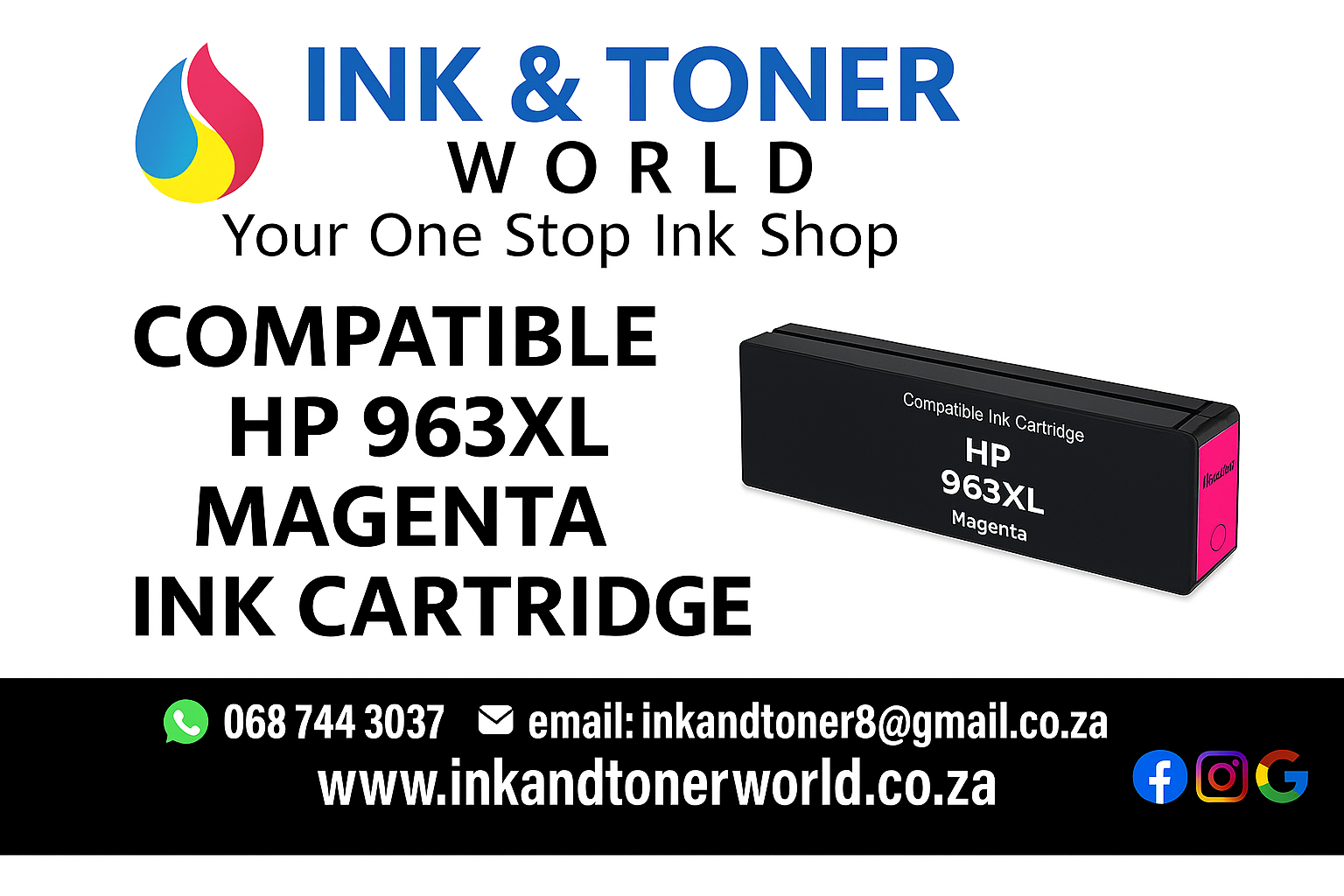 Compatible HP 963XL Ink Cartridge Magenta