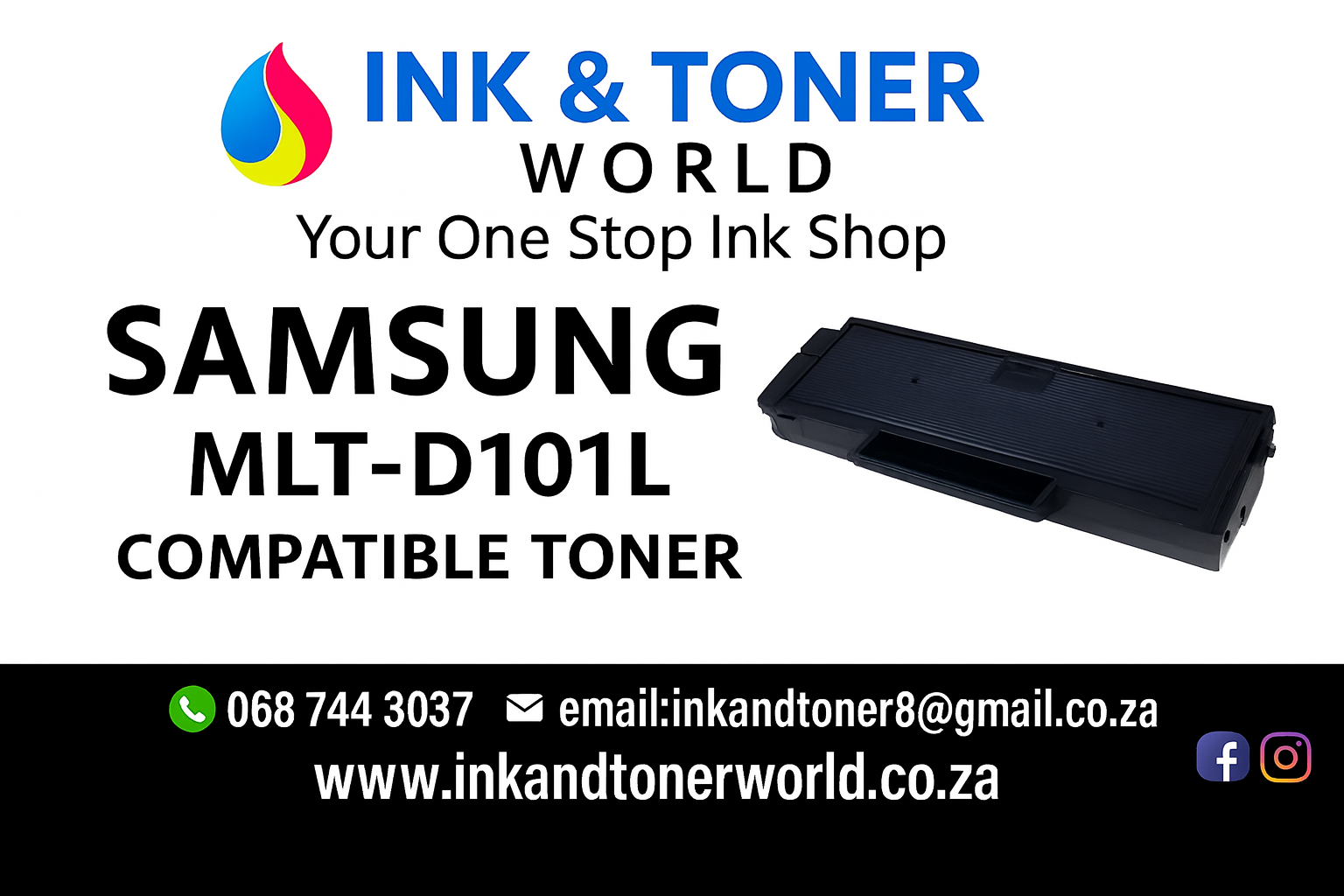 Samsung MLT-D101L Compatible toner Cartridge