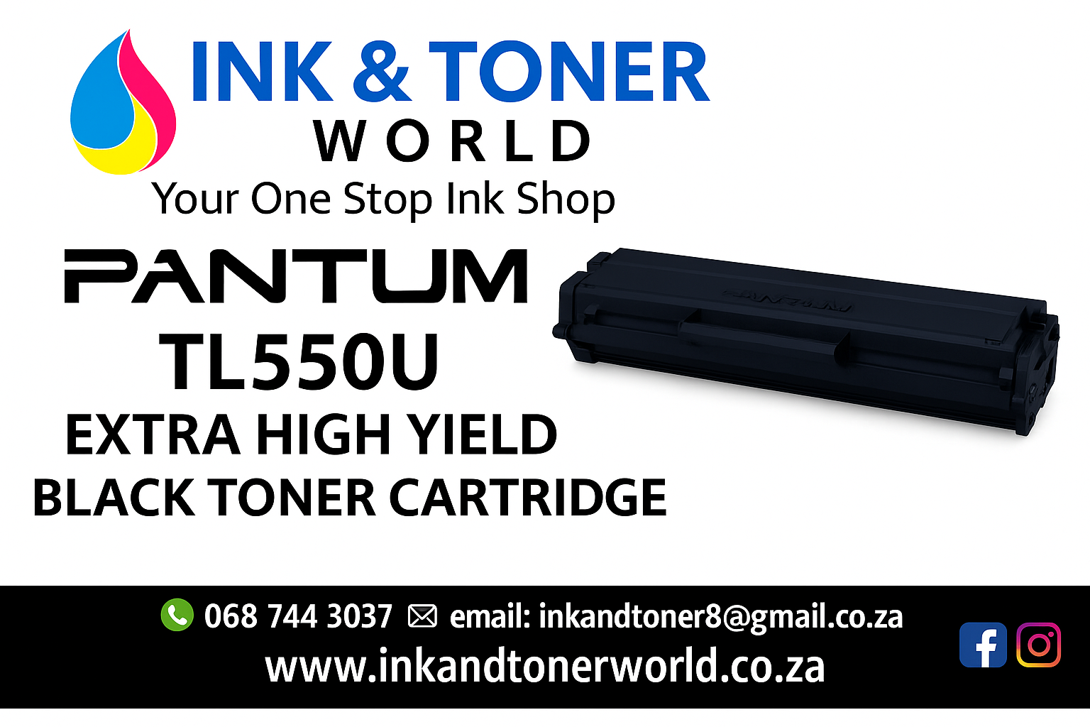 PANTUM TL-550U EXTRA HIGH YIELD BLACK TONER CARTRIDGE