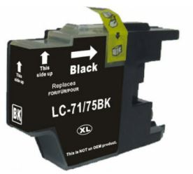 Compatible Brother LC75XL Black  Ink
