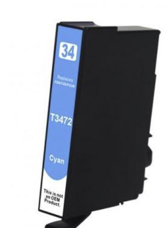 Compatible with EPSON T3472 (34XL) - Cyan Ink Cartridge